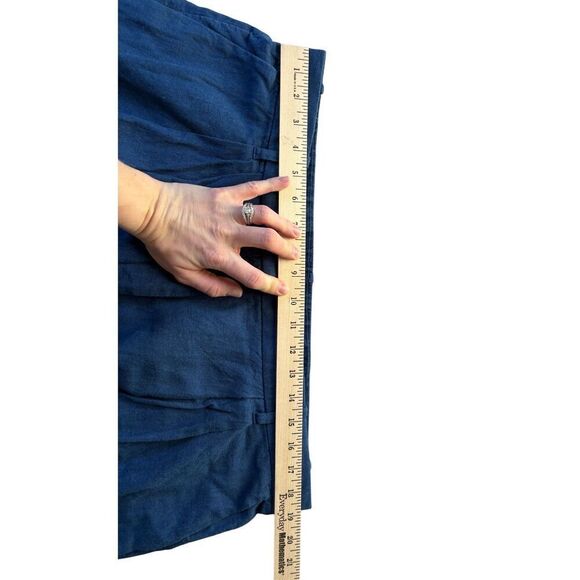 Abercrombie & Fitch Linen Cotton Pants size XL Dark Blue - Picture 5 of 12